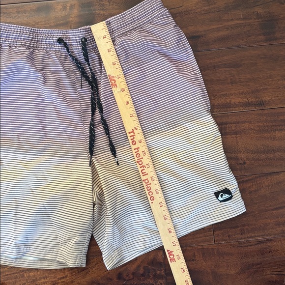Quiksilver | Men's Gradient Striped Board Shorts - Purple and Yellow - Picture 3 of 8